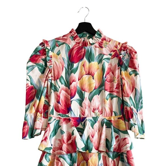 Batsheva Spring Confection Dress in‎ Vintage Tulip, size 0, New with tag - Picture 5 of 16
